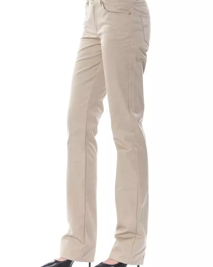 BYBLOS Beige Cotton Women Pant