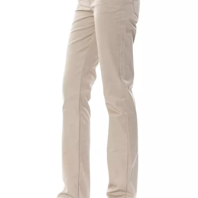 BYBLOS Beige Cotton Women Pant