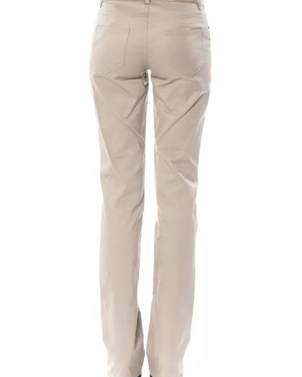 BYBLOS Beige Cotton Women Pant