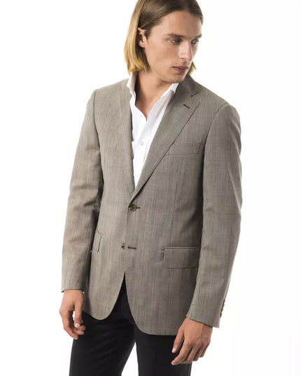 Uominitaliani Gray Wool Men's Blazer