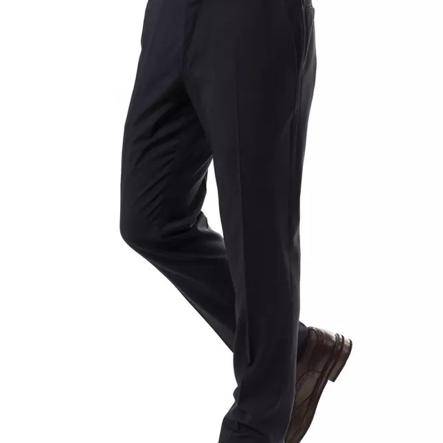 Uominitaliani Gray Wool Men's Suit Pant