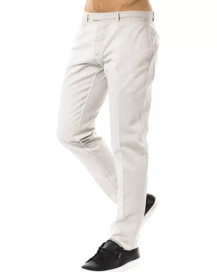 Uominitaliani Gray Cotton Men Pants