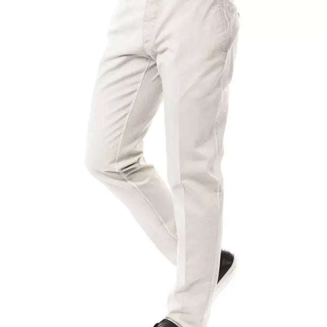 Uominitaliani Gray Cotton Men Pants