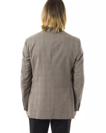Uominitaliani Gray Wool Men's Blazer