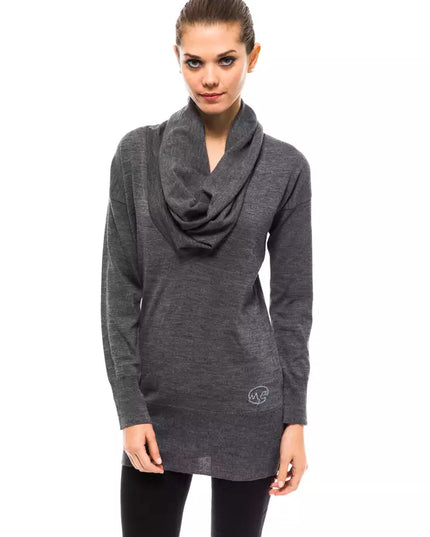 Montana Blu Gray Wool Women Sweater