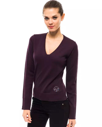 Montana Blu Purple Wool Women's Sweater