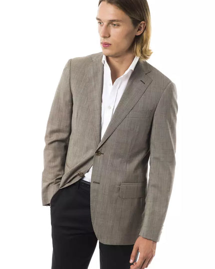 Uominitaliani Gray Wool Men's Blazer