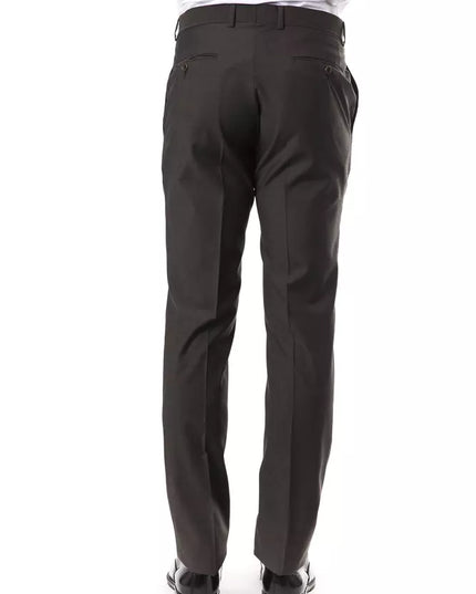 Uominitaliani Gray Wool Men's Suit Pant