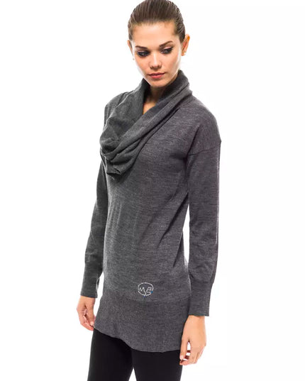 Montana Blu Gray Wool Women Sweater