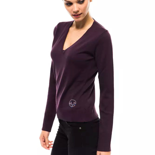 Montana Blu Purple Wool Women's Sweater