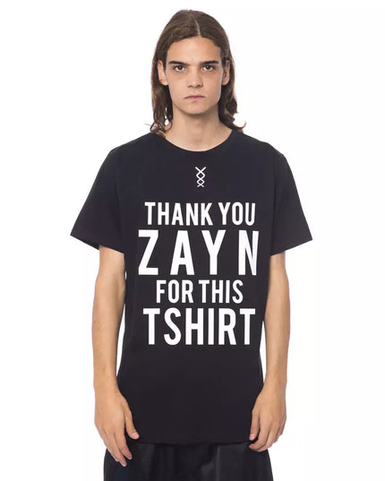 Nicolo Tonetto Black Cotton Men T-Shirt