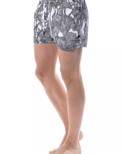 Roberto Cavalli Sport Black Polyester Men's Swim Trunk