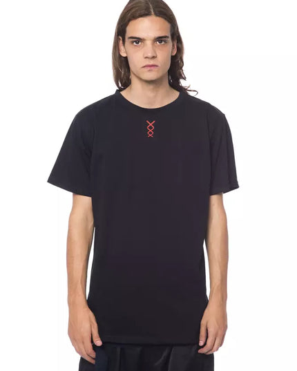 Nicolo Tonetto Black Cotton Men T-Shirt
