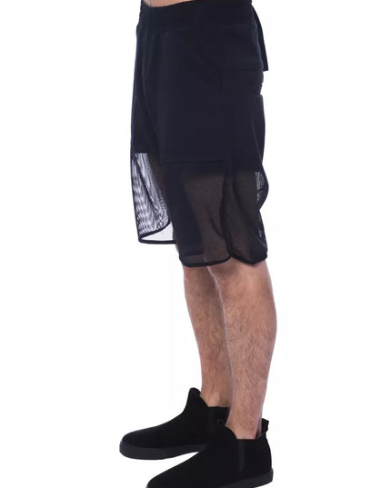 Nicolo Tonetto Black Polyester Men Short