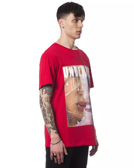 Nicolo Tonetto Red Cotton Men T-Shirt