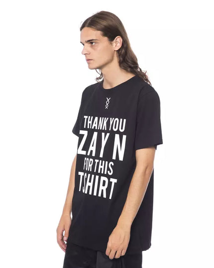 Nicolo Tonetto Black Cotton Men T-Shirt