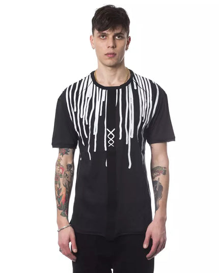 Nicolo Tonetto Black Cotton Men T-Shirt