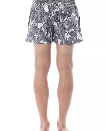 Roberto Cavalli Sport Black Polyester Men's Swim Trunk
