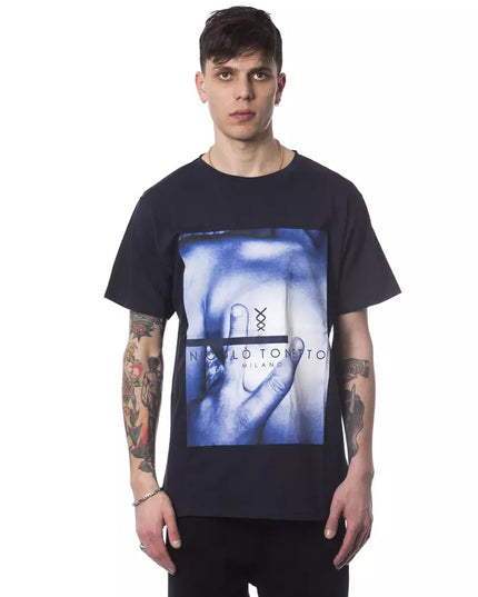 Nicolo Tonetto Blue Cotton Men's T-Shirt