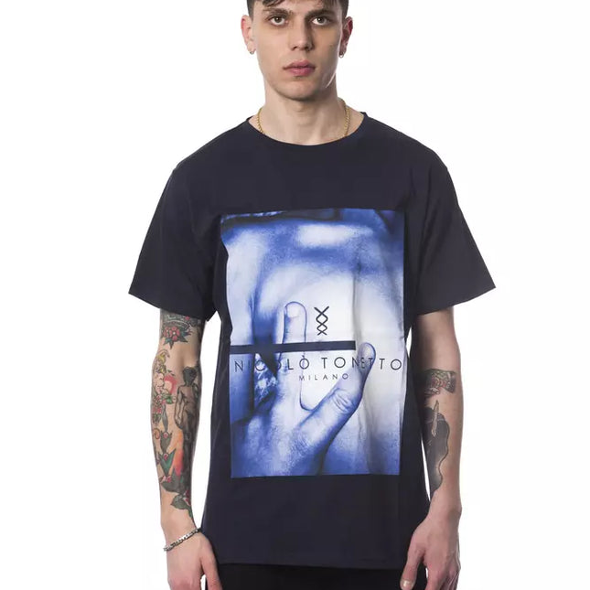 Nicolo Tonetto Blue Cotton Men's T-Shirt
