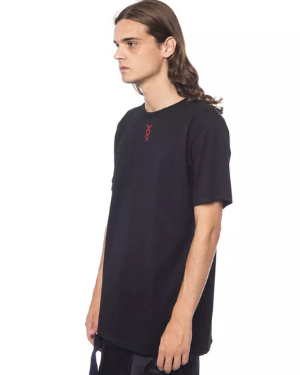 Nicolo Tonetto Black Cotton Men T-Shirt