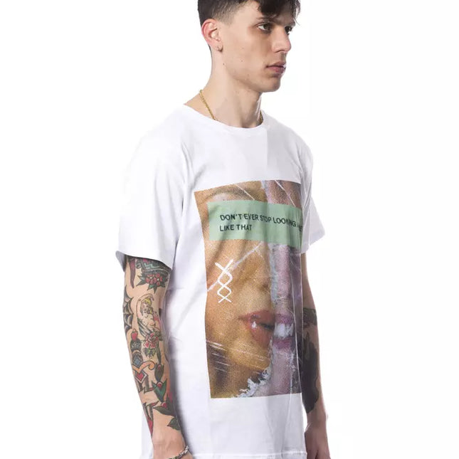 Nicolo Tonetto White Cotton Men T-Shirt