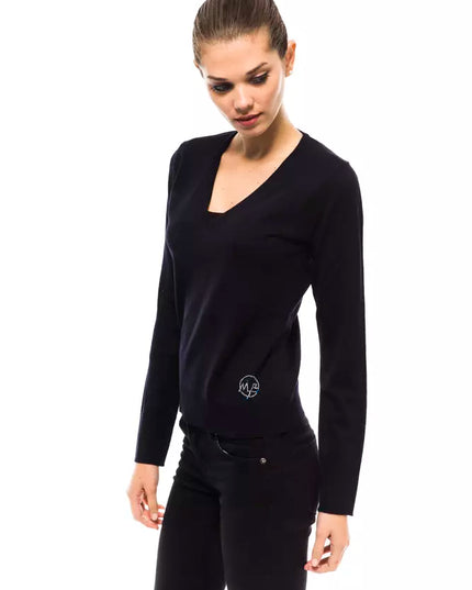 Montana Blu Blue Wool Women Sweater