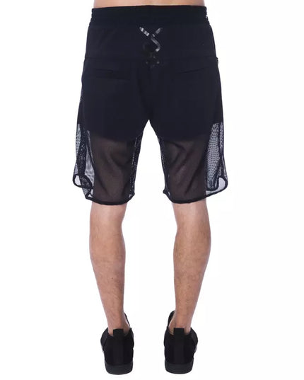 Nicolo Tonetto Black Polyester Men Short
