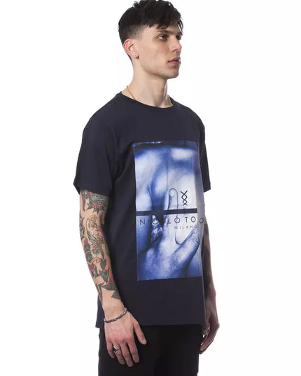 Nicolo Tonetto Blue Cotton Men's T-Shirt