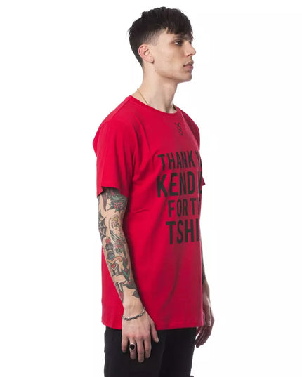 Nicolo Tonetto Red Cotton Men T-Shirt