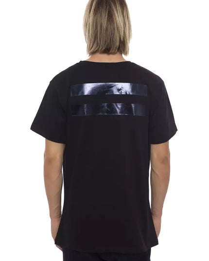 Nicolo Tonetto Black Cotton Men T-Shirt