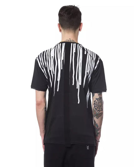 Nicolo Tonetto Black Cotton Men T-Shirt