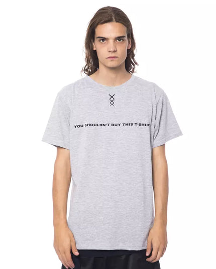 Nicolo Tonetto Gray Cotton Men T-Shirt