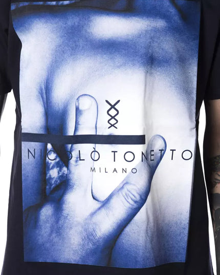 Nicolo Tonetto Blue Cotton Men's T-Shirt