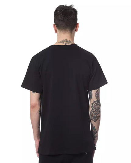 Nicolo Tonetto Black Cotton Men T-Shirt