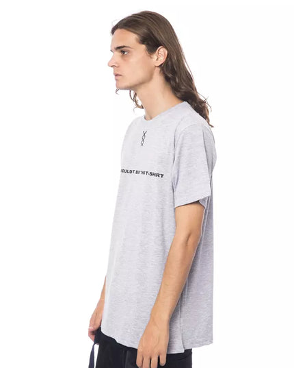 Nicolo Tonetto Gray Cotton Men T-Shirt