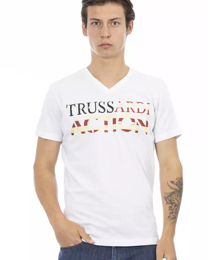 Trussardi Action White Cotton Men's T-Shirt