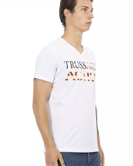 Trussardi Action White Cotton Men's T-Shirt