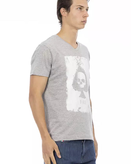 Trussardi Action Gray Cotton Men's T-Shirt