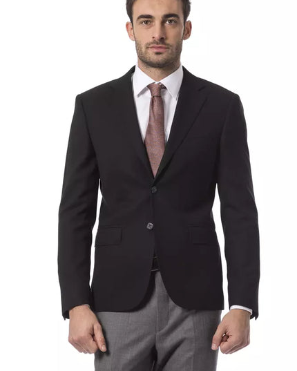 Billionaire Italian Couture Black Wool Men's Blazer