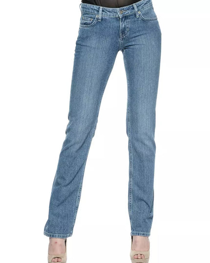 Ungaro Fever Light Blue Cotton Women Jeans