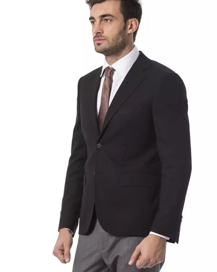 Billionaire Italian Couture Black Wool Men's Blazer
