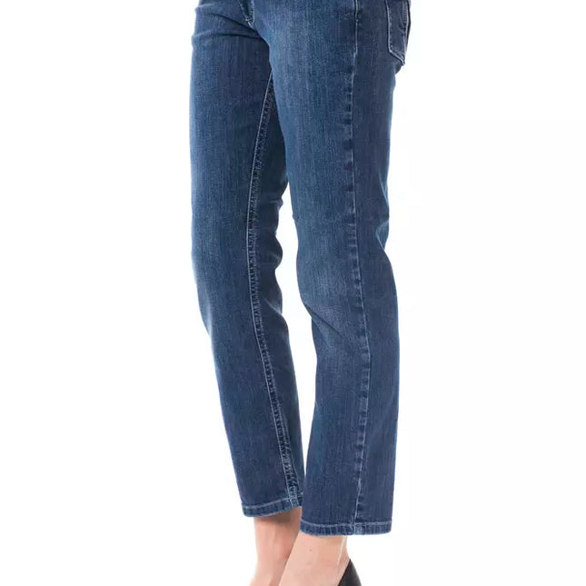 Ungaro Fever Light Blue Cotton Women Jeans
