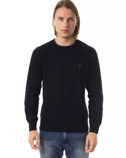 Uominitaliani Blue Wool Men Sweater
