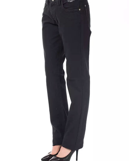 Ungaro Fever Blue Cotton Women's Regular Fit Jean