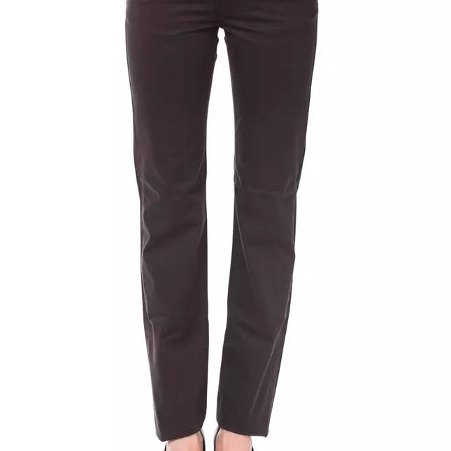 Ungaro Fever Brown Cotton Women Pants