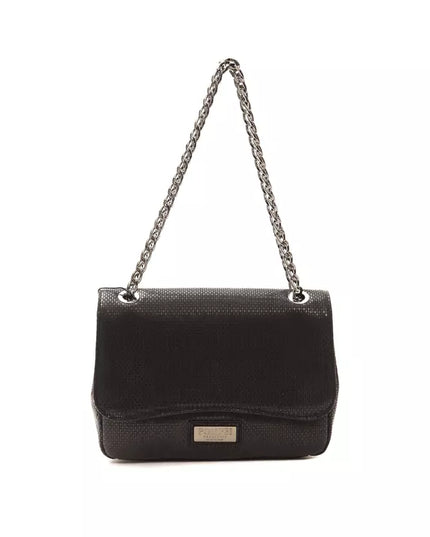 Pompei Donatella Black Leather Women Crossbody Bag