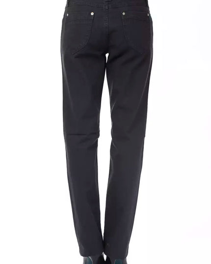 Ungaro Fever Blue Cotton Women's Regular Fit Jean