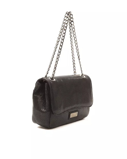 Pompei Donatella Black Leather Women Crossbody Bag
