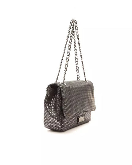 Pompei Donatella Gray Leather Women Crossbody Bag